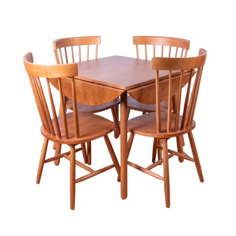 JUEGO DE COMEDOR MADERA MARRON BLOOMY