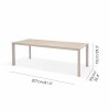 Mesa rectangular 207x90cm - Urbanite Beige