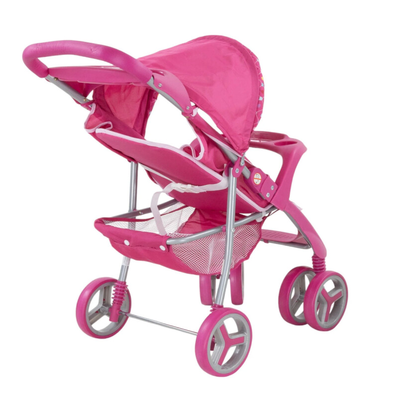 Coche de Muñecas 2 Piezas Fucsia Llama Coche de Muñecas 2 Piezas Fucsia Llama