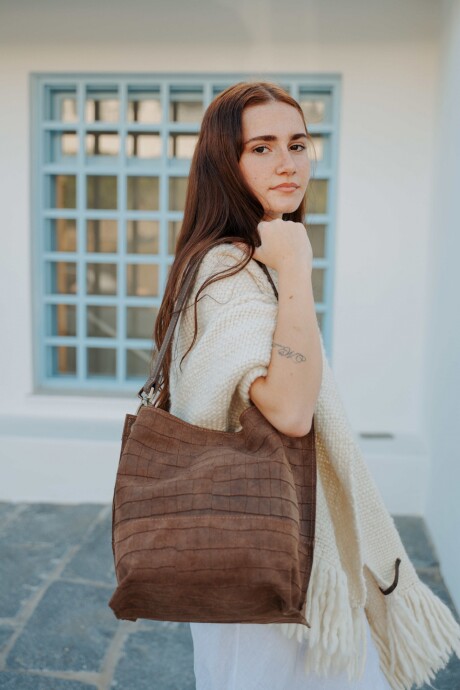 Cartera Folk Moka King