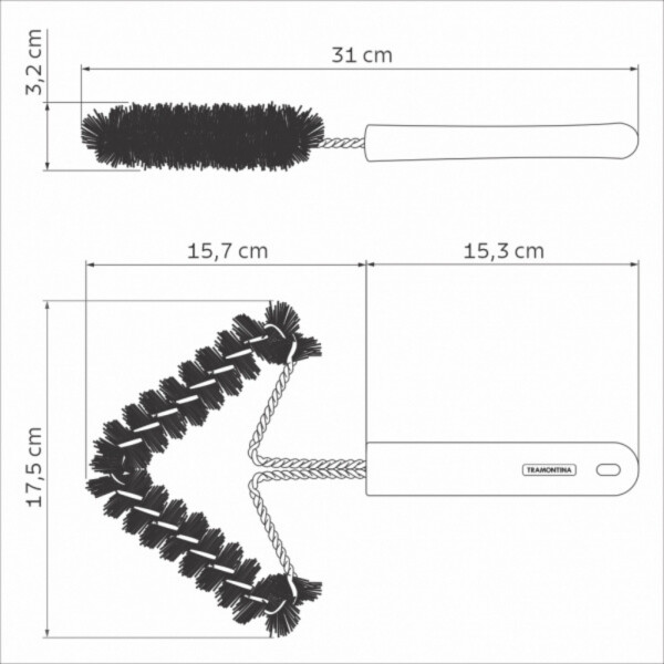 Cepillo para Limpiar Parrillas Acero Inoxidable 44 cm | Tramontina 26461/100 Cepillo para Limpiar Parrillas Acero Inoxidable 44 cm | Tramontina 26461/100