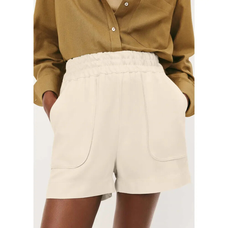 SHORTS FEM AMARELO CLARO