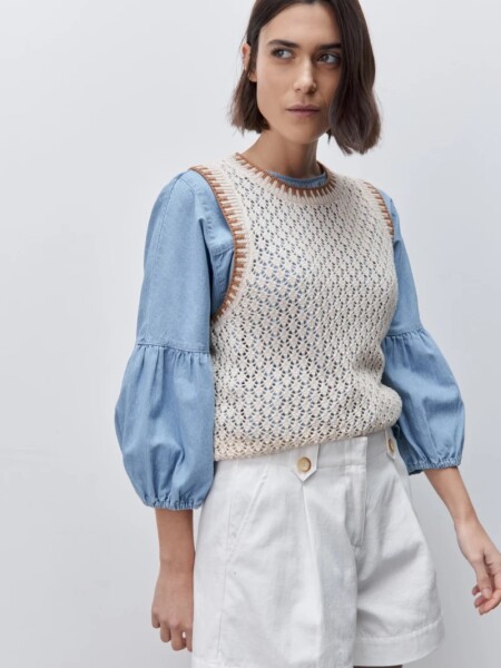 SHORT D.CASSIN SOLI BLANCO
