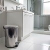 Papelera Metal 8L Plateada N/a