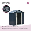 Caseta Galpon Jardin Lumax meridan Gris Oscuro 196x131x204 Caseta Galpon Jardin Lumax meridan Gris Oscuro 196x131x204