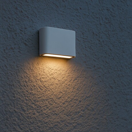 ARTEFACTO UNIDIRECCIONAL OVAL Aplique LED Unidireccional Exterior Graz Small Oval Blanco 3W IP65