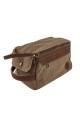 Neceser de Lona Vintage Marrón