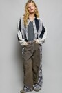 CHAQUETA DENIM ENCAJE Negro