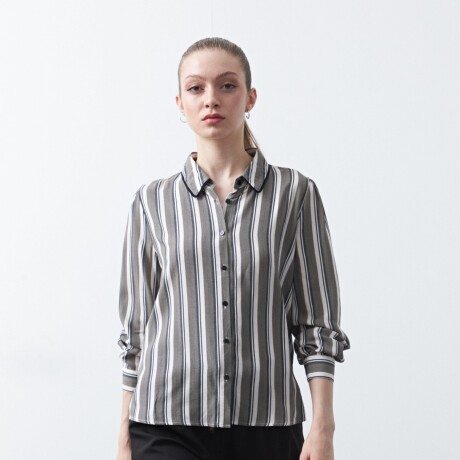 CAMISA RIZE Negro/Blanco