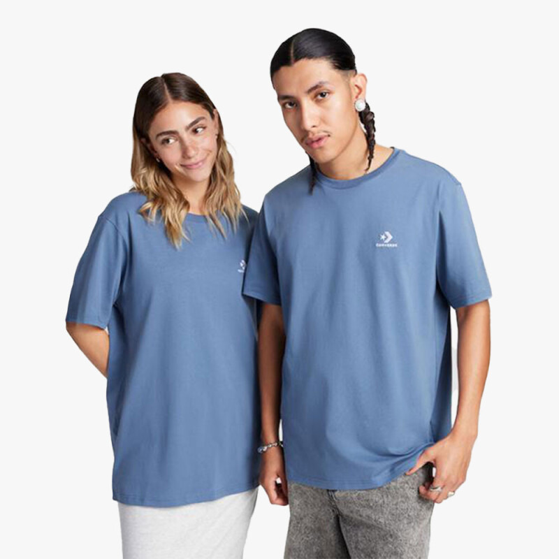 STAR CHEV EMB TEE LAKESIDE BLUE LAKESIDE BLUE