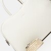 Cartera de mano The Club en cuero graneado Blanco
