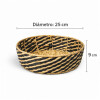 Canasta Decorativa Redonda De Fibra Natural - Chica Canasta Decorativa Redonda De Fibra Natural - Chica
