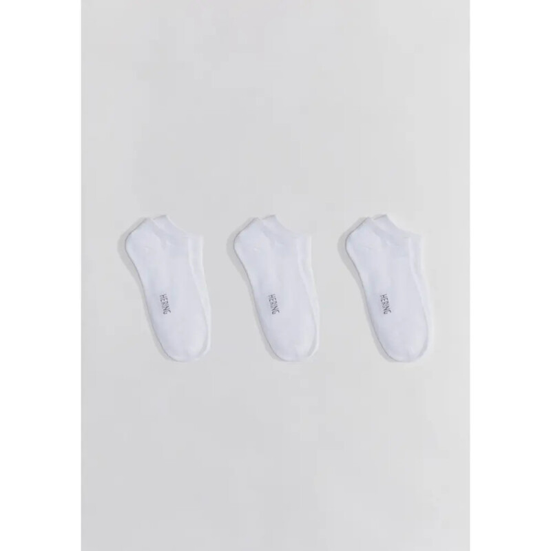 KIT COM 3 PARES MEIAS UNISSEX BRANCO