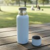 Termo Bala en acero inox de 1 lt Celeste