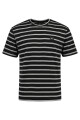 Remera O'Neill Textured Stripe Crew Negro