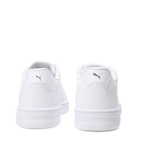 Championes de Mujer Puma Court Classy Blanco - Plata