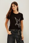Remera Star Line Negro