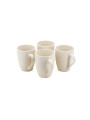 TAZA BLANCA PACK X4 BLANCO (V)