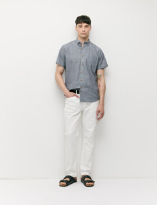 012725 CAMISA COTTON WILL Gris