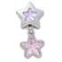 Purple and Pink Star Dangle Multicolor