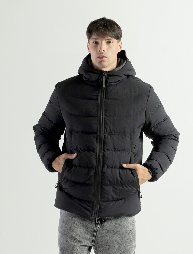 Campera con Capucha Andy Negro