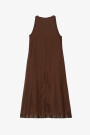 VESTIDO ARRUGADO Marron