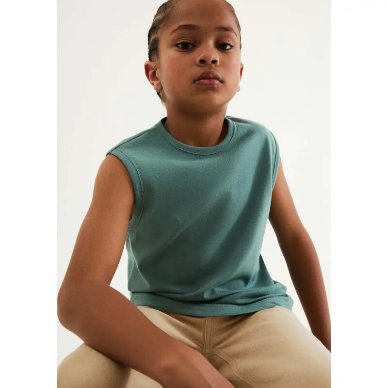 CAMISETA REGATA MASC VERDE MEDIO