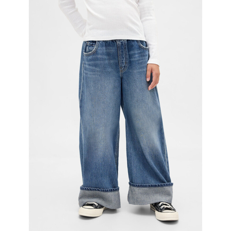 PO BAGGY - CUFF MED MEDIUM WASH