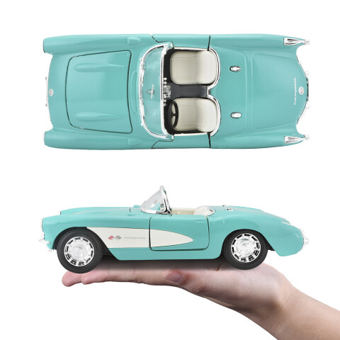 Auto de Colección Maisto 1957 Chevrolet Corvette Escala 1:24 U