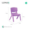 Silla para niños en plástico inyectado colores Violeta