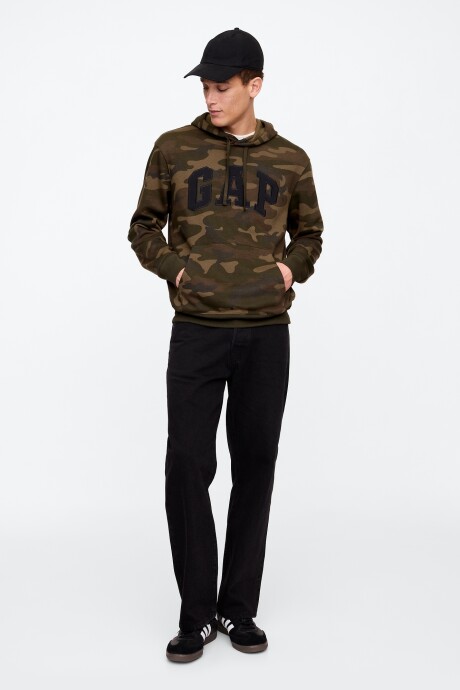 Canguro Logo Gap Hombre Green Camo