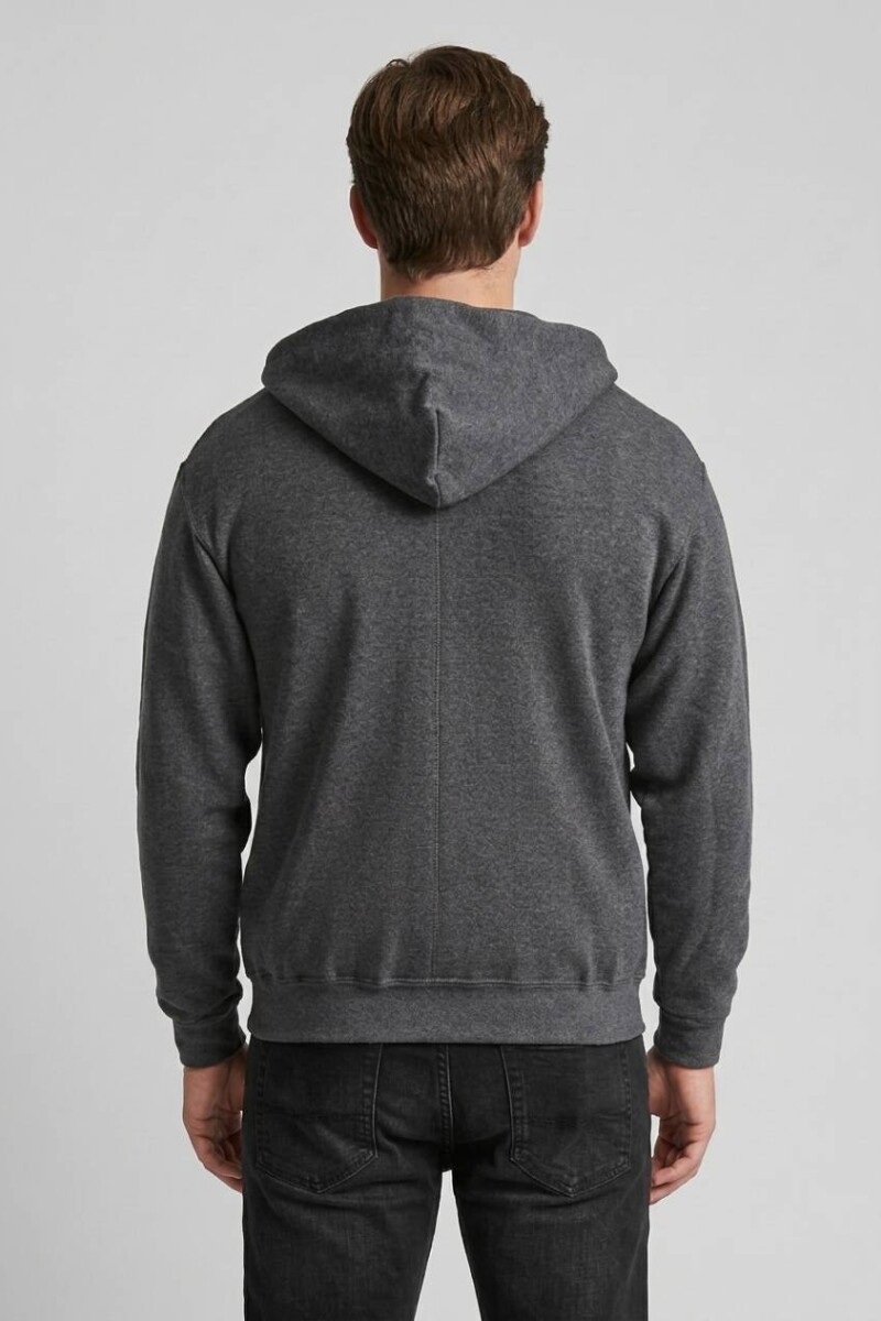 Campera deportiva clásica con capucha - UNISEX Gris melange oscuro