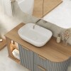 Mueble de baño suspendido Tereza Cristina 100 cm Catedral/Avellana sin bacha Mueble De Baño Suspendido Tereza Cristina 100 Cm Catedral/avellana Sin Bacha