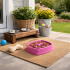 Plato Comedero Come Lento Perros Gatos Mascotas Plastico Color Fucsia