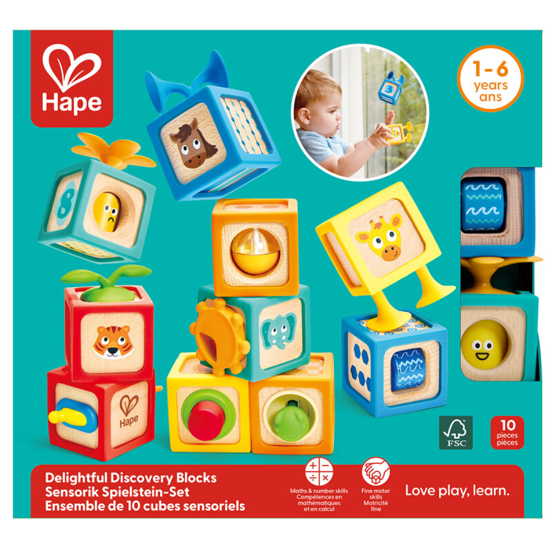 Bloques apilables Sensoriales Hape Bloques apilables Sensoriales Hape