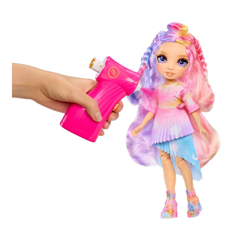Rainbow High Muñeca Violeta con Kit de Aerógrafo, Rotuladores Arco Iris Lavables Rainbow High Muñeca Violeta con Kit de Aerógrafo, Rotuladores Arco Iris Lavables