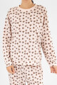 Pijama flor leopard Lila