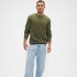 V-FA25 SOLID CORE CREW ARMY JACKET GREEN