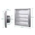 Rejilla Veneciana Ventilación Acero Inoxidable 185 x 185mm / Ø15cm Rejilla Veneciana Ventilación Acero Inoxidable 185 x 185mm / Ø15cm