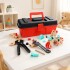 Set Caja Herramientas Construcción Infantil Madera 30cm Rojo 1