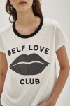 Remera Self Love Club Crudo