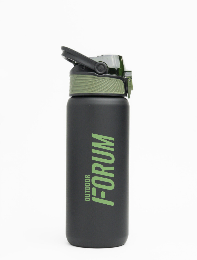 Botella engomada Active Negro/Verde