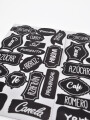STICKERS PARA FRASCOS COCINA NEGRO.