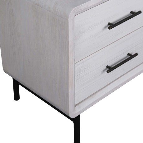 MESA DE LUZ 1 CUERPO MADERA BLANCO WESTBROOK