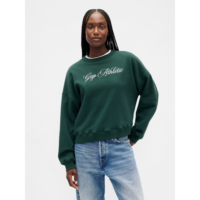LOGO WEDGE PULLOVER DEEP HUNTER 505