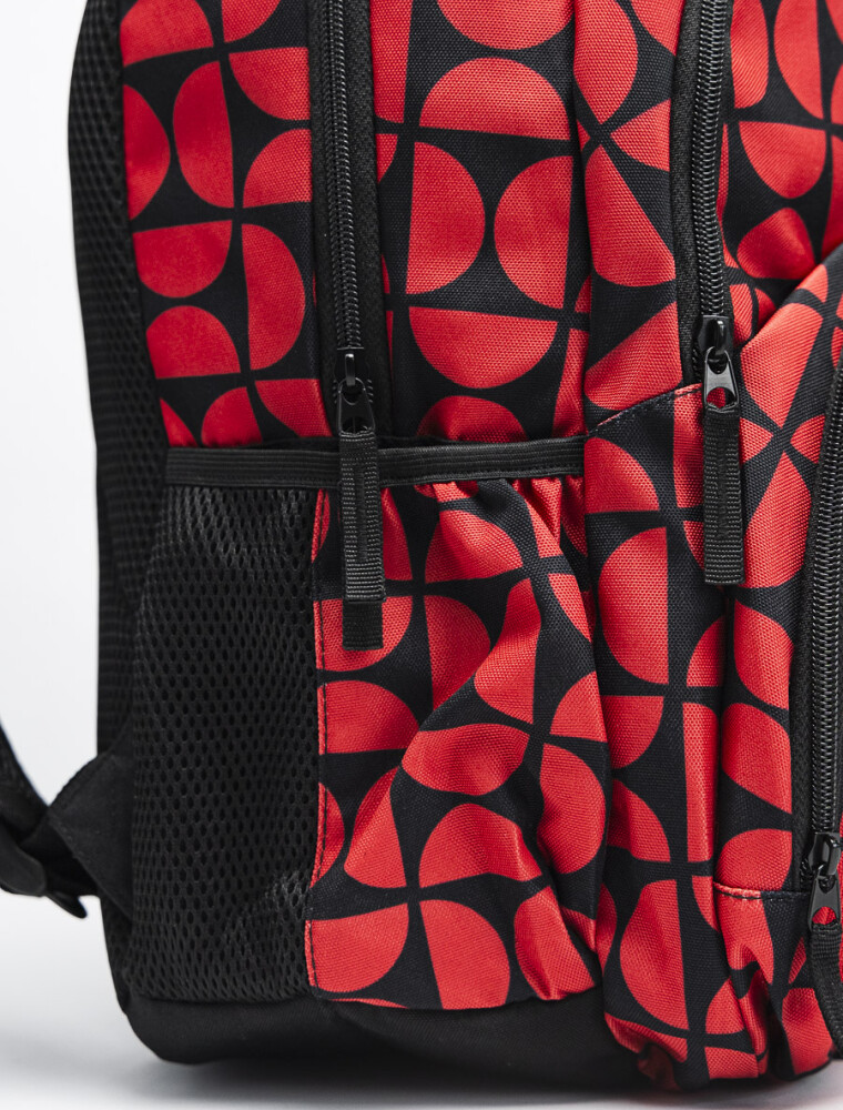 Mochila Fullprint Rojo y Negro