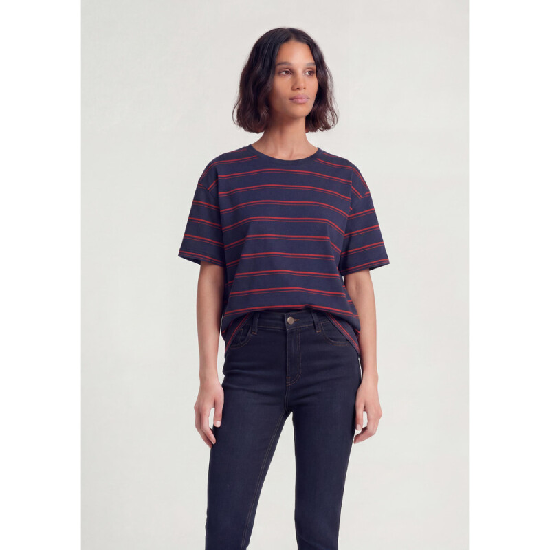 CAMISETA MM FEM AZUL MARINHO