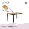 Mesa de comedor madera y hierro 120x80 Mesa de comedor madera y hierro 120x80