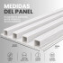 Pack x10 Wpc Simil Madera Wall Panel Lambrin 2.90x16.7 Blanco 1