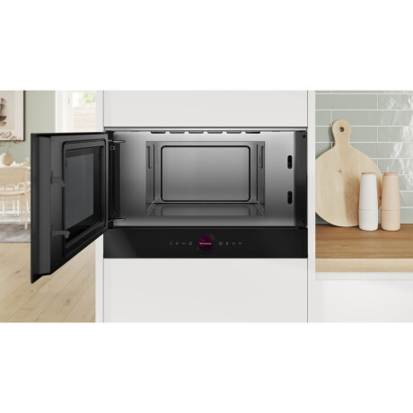 MICROONDAS DE EMPOTRAR 21-LITROS NEGRO BOSCH BFL7221B1 GOURMET